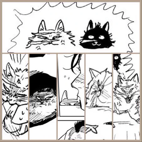 さねみおにいさんの絵並べてるの見かけたので猫で? 