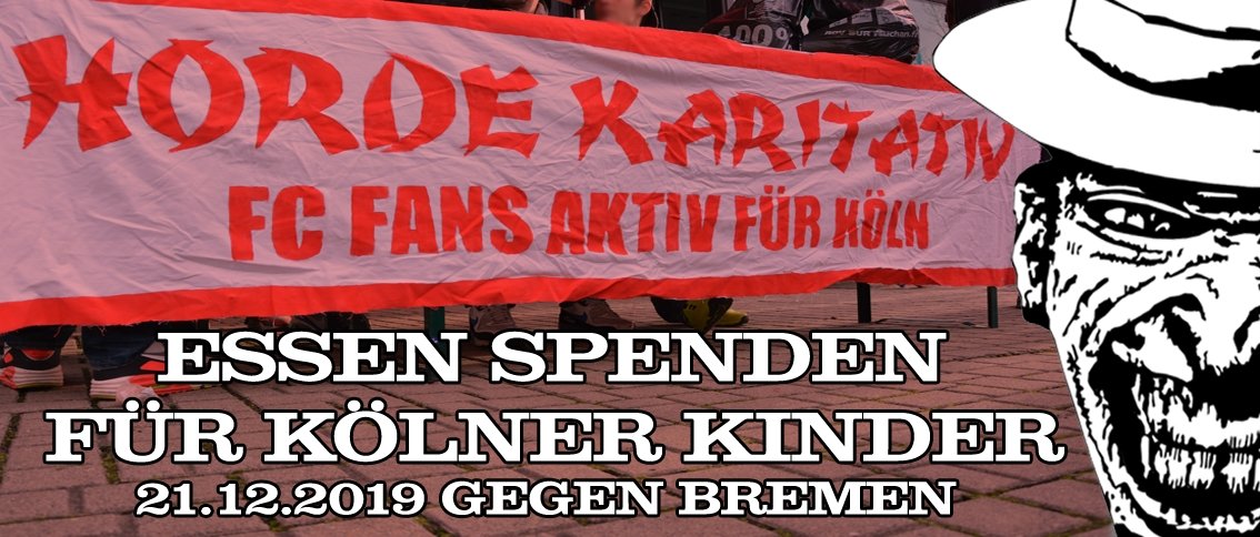 Effzeh Com Heute Nicht Vergessen Liebe Effzeh Fans Essen Spenden Fur Kolner Kinder Die Wilde Horde Sammelt Beim Heutigen Fckoeln Heimspiel Gegen Bremen Wieder Fur Den Kalker Kindermittagstisch Alle Infos Auf T Co H2zteiu9tr