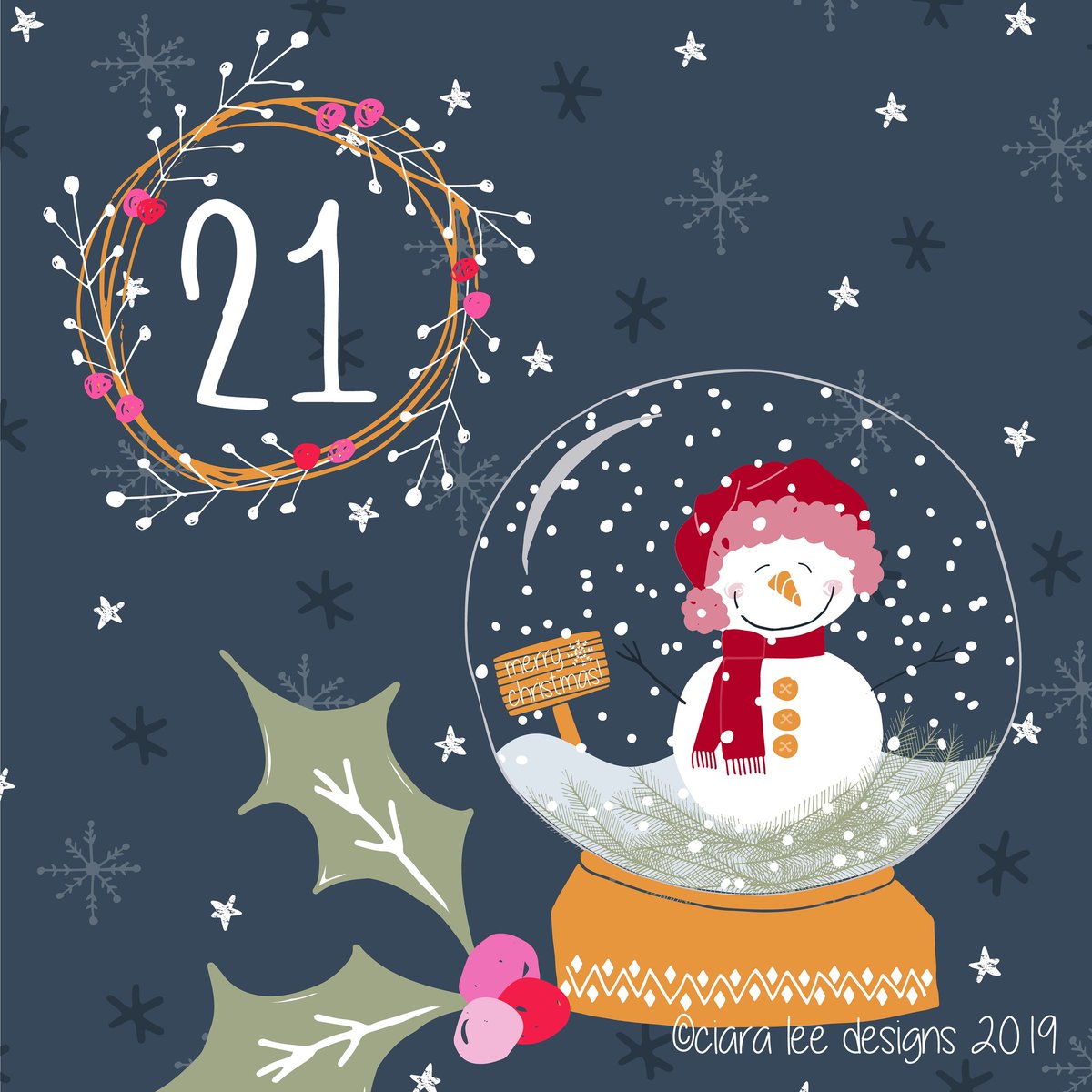 ciaragriffinlee's tweet photo. Day 21! Time to give those snow globes a shake!

#christmascountdown #adventcalendar #christmasillustration #handdrawn #festive #december #makeitindesign #staycolorfullycreative #surfacepatternlife #patternobserver #surfacedesign #seasonal #snowglobe https://t.co/zRfuHWBtbL
