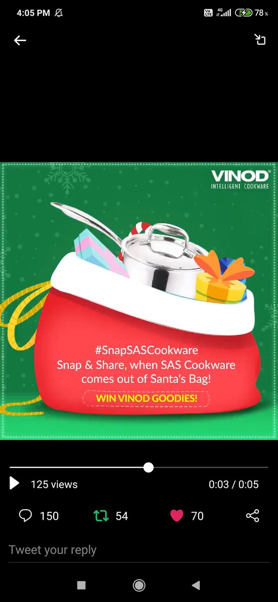 MeghnaJ46032597's tweet photo. @Vinod_Cookware Here is My Perfect Screenshot Team @Vinod_Cookware
#SnapSASCookware #VinodGoodies #ChristmasContest
#XMasContest #Giveaways
@Vinod_Cookware
Join friends.
@Ruchita33281726
@MeghnaJ46032597
@SanjayJ45449140
@GauravP26479152
@NikitaBobade3
@mysterioussu
@porwal_sarika https://t.co/p40TePBpm6