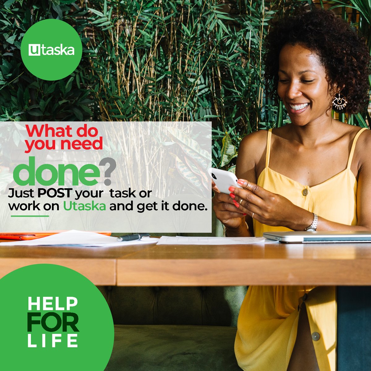 UtaskaApp's tweet photo. Stay home. Book a professional for all your tasks to be done for you.

OR Just post your tasks on #Utaska.

Download #Utaska App now and sign up as a #customer https://t.co/1Ku6D9Xzhd