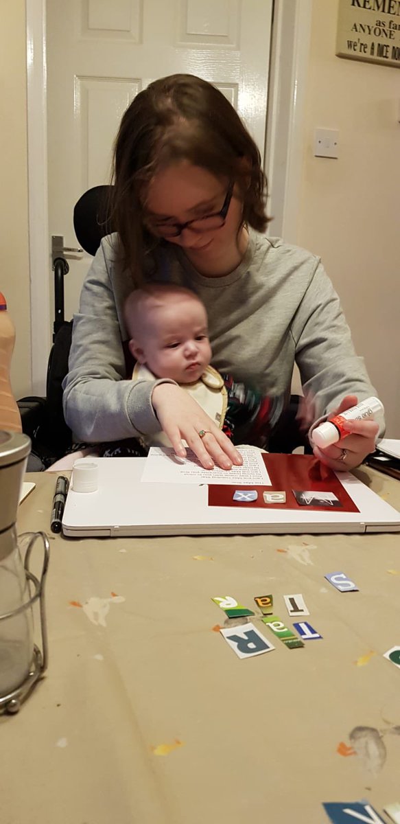 Our youngest helper! We were just finishing off the last star before Christmas. It was for our Max Star. Max suffers with battens disease and is very poorly. Felicity wanted to help! #ShareAStar #Christmas