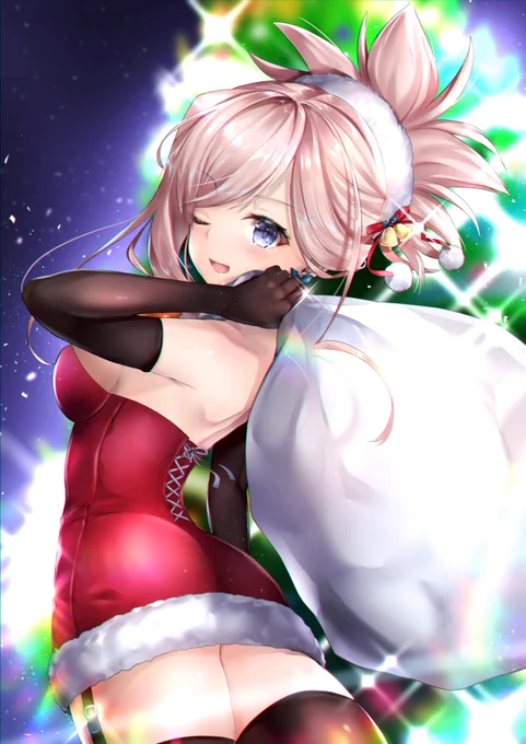 サンタ武蔵ちゃん?✨
#FGO #fatego 