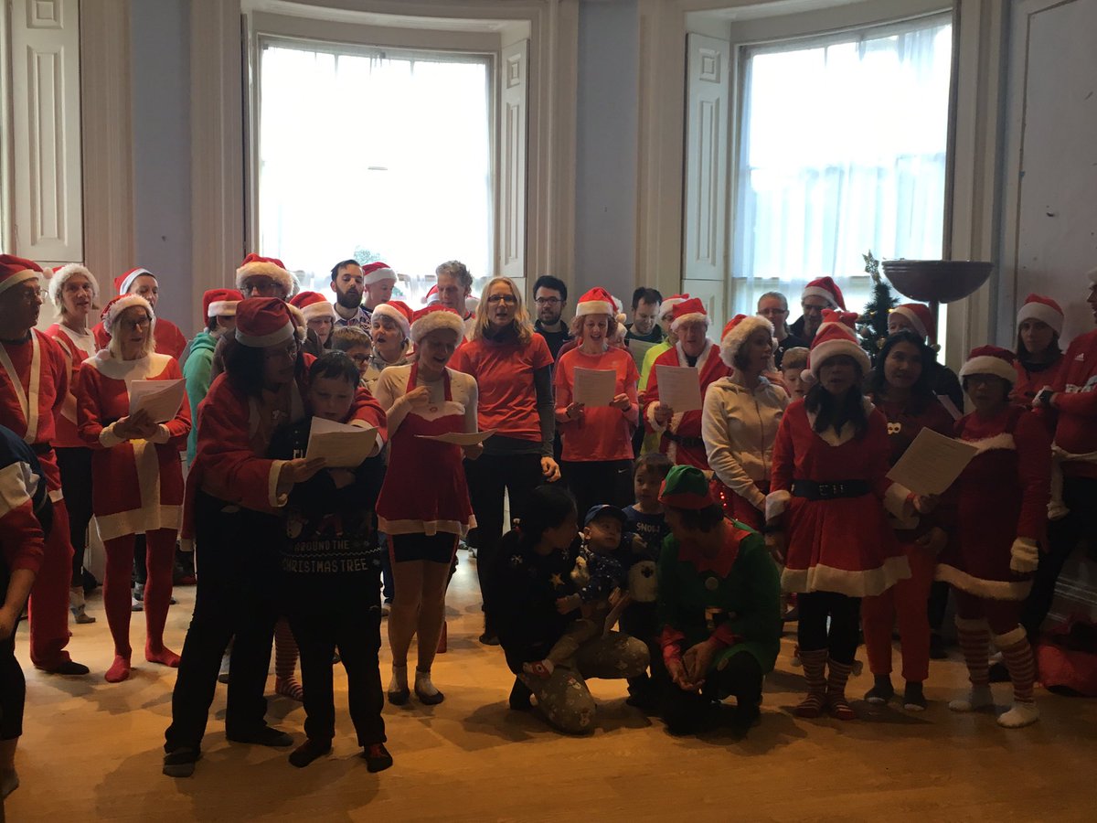 After a muddy parkrun it was lovely to have such a warm welcome for our team of carol singers at <a href="/Sue_Ryder/">Sue Ryder</a> The Chantry... and thanks to the generosity of all our parkrunners we were able to take a £350 donation with us #loveparkrun