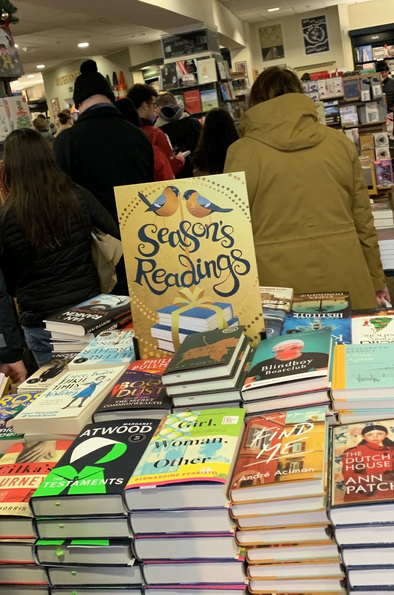 stephmyra's tweet image. Staff at ⁦@WaterstonesCrk⁩ in such good humor despite queues out the door!