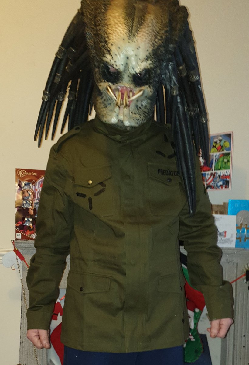 alastairneil29's tweet photo. If you want to win this limited edition promo jacket from The Predator 2018 movie head over to my Facebook page ,like the page and details are there #predator #predatorcosplay #junglehunter #predator2018 https://t.co/Bj58Soa3rJ