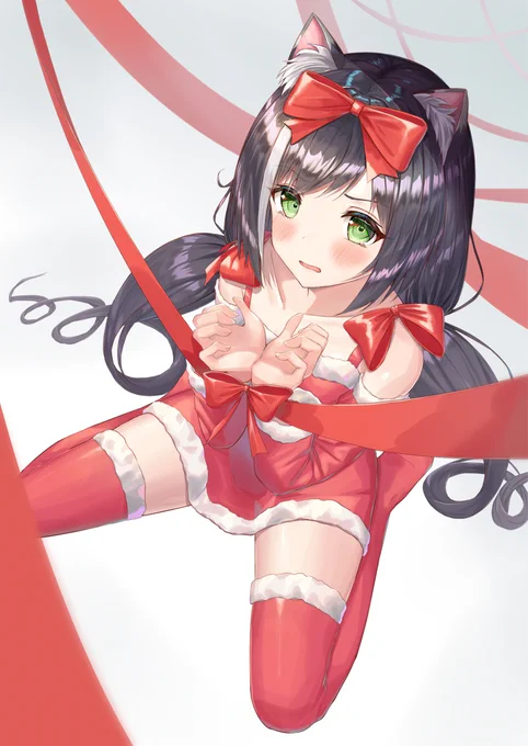 クリスマスプレゼントサンタコスキャルちゃん!
#プリコネ 
#キャル 