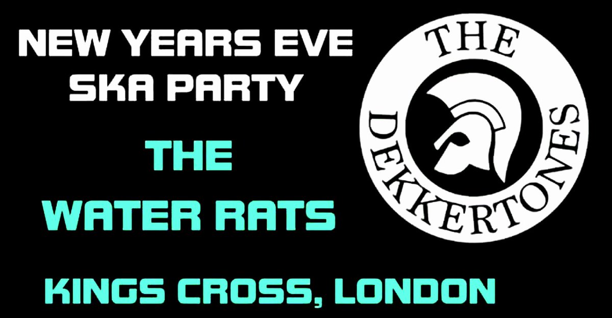 dekkertone's tweet photo. Back to the water rats new years eve.... If your available come and join us for a ska party https://t.co/HXMLaCxXia