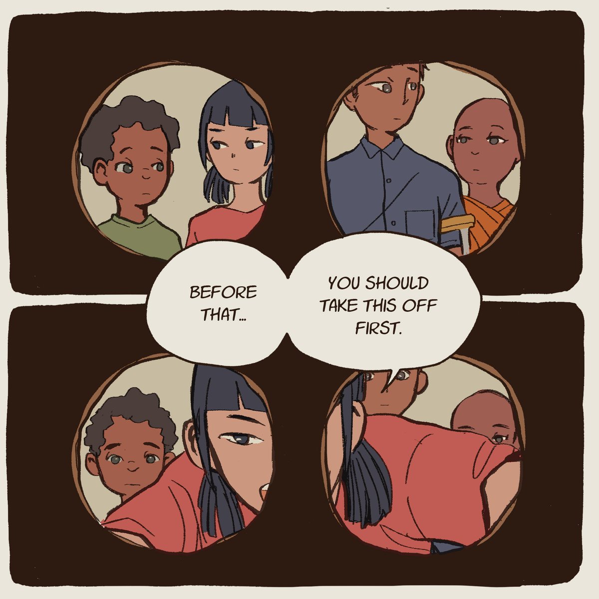 A Boy with a Box on His Head
(1/3)