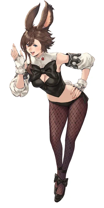 自キャラのヴィエラバニー 