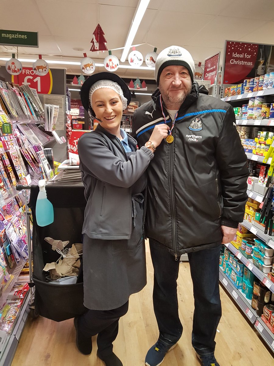 TammyRobson8's tweet photo. #coopradio Tammy Robson and Molly Cotton from Longhoughton coop  would like to show recognition to a fantastic customer for his help to someone who was injured. Josh Lane receiving his medal.  , not all super heroes wear capes🏅👍#itswhatwedo https://t.co/lvoYzbLKs5