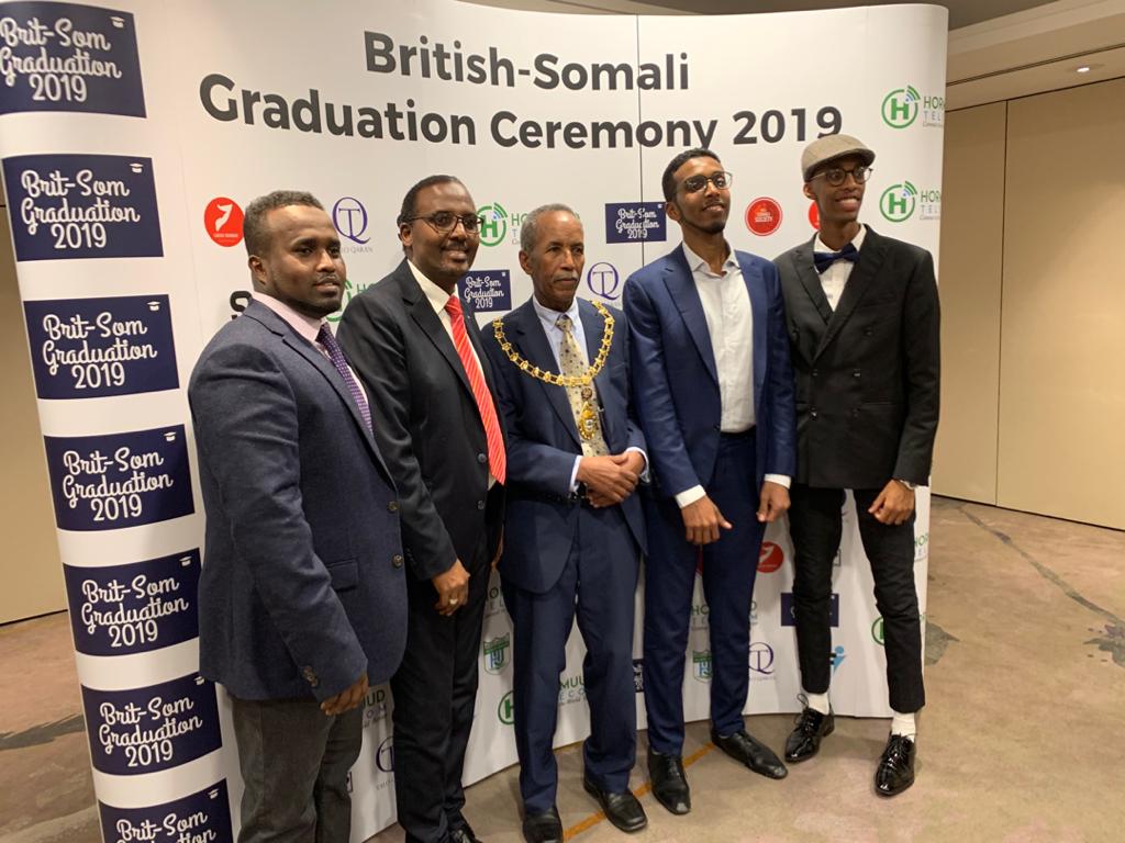 Hormuud's tweet photo. Hormuud Telecom is pleased to sponsor the 2019 Brit-Som Graduation Ceremony held in London. During the ceremony Hormuud Telecom received special recognition award for their outstanding contribution to improve education home and abroad.

#Hormuud
#BritSomGrad19 https://t.co/PQMLRFQdlj