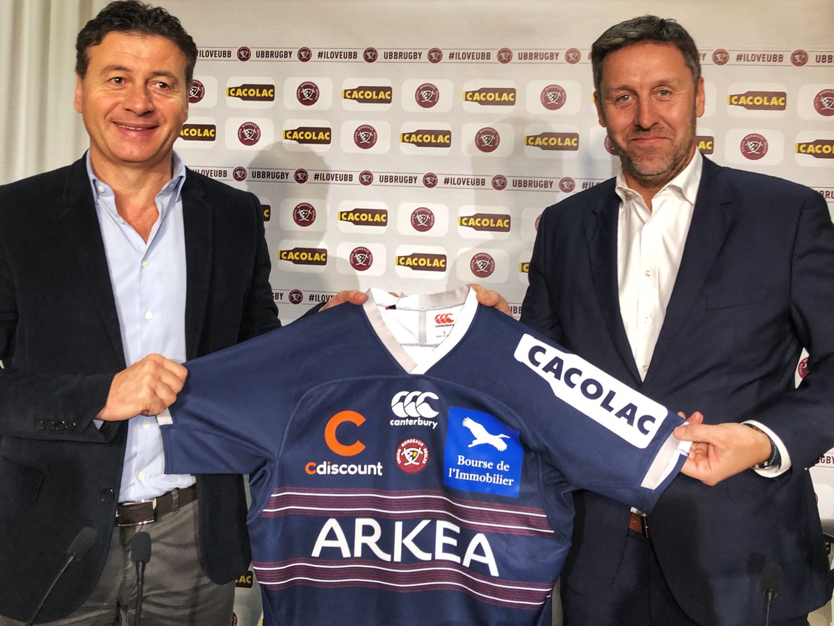 UBBrugby's tweet photo. 💪 Pour ses 65 ans, la célèbre marque @CacolacOfficiel rejoint l'@UBBrugby. La 7ème marque 100% girondine à figurer sur la tenue du club 😍 → https://t.co/Kkxo4aUFAK #iloveubb #bordeaux #top14 #gironde #rugby https://t.co/JTzixP8l1R