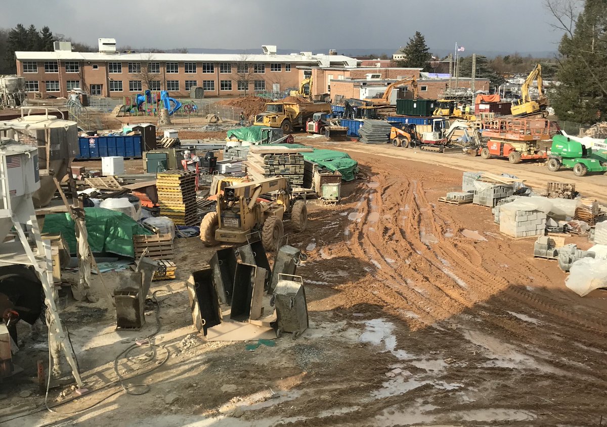 Dr_Leidy's tweet photo. The construction elves will be busy, busy, busy over the next two weeks as projects at Shepherdstown and Upper Allen continue with progress everyday. #MASDmoves https://t.co/8bjr1JRmpw