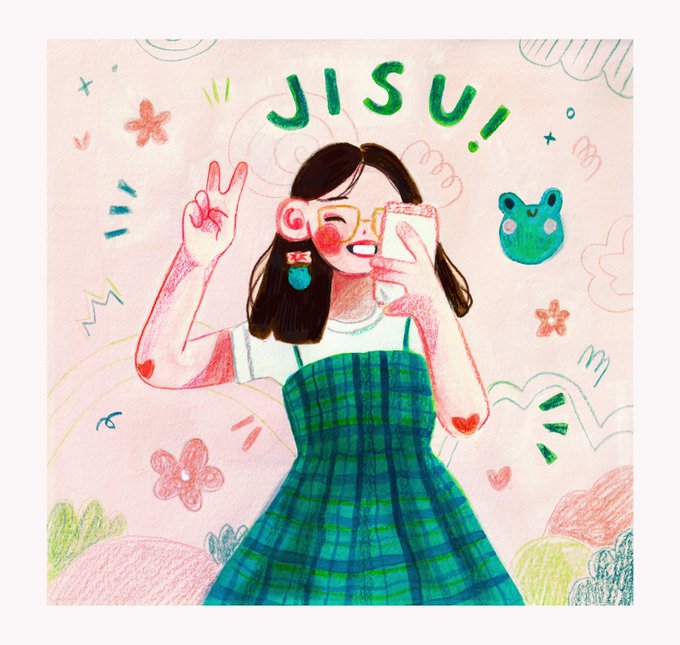 my last self-portrait of 2019! ? done with watercolour, gouache, coloured pencils + procreate! 