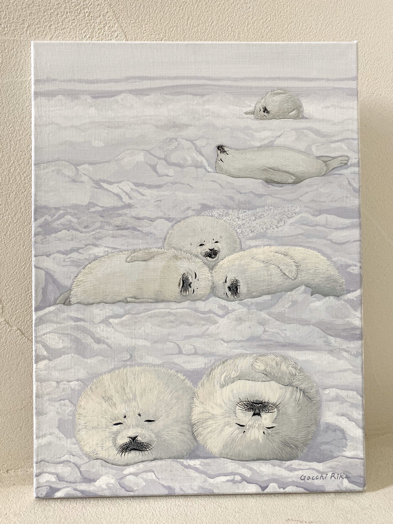 ガッチリカ Twitterissa もふもふのアザラシを描きました あざらし Seal 絵 Picture T Co Gtlxbnactr Twitter