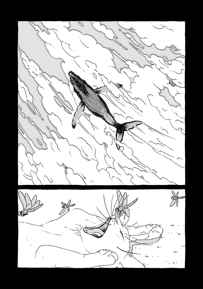 上空、風強し 