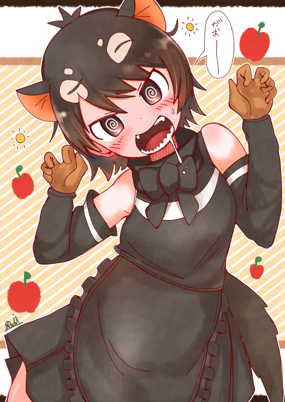 落描きのraid タスマニアデビルちゃんにいっぱい例のりんご食べさせ隊 けものフレンズ けもフレ3 落描きのraid タスマニアデビルちゃんにいっぱい例のりんご食べさせ隊 けものフレンズ けもフレ3