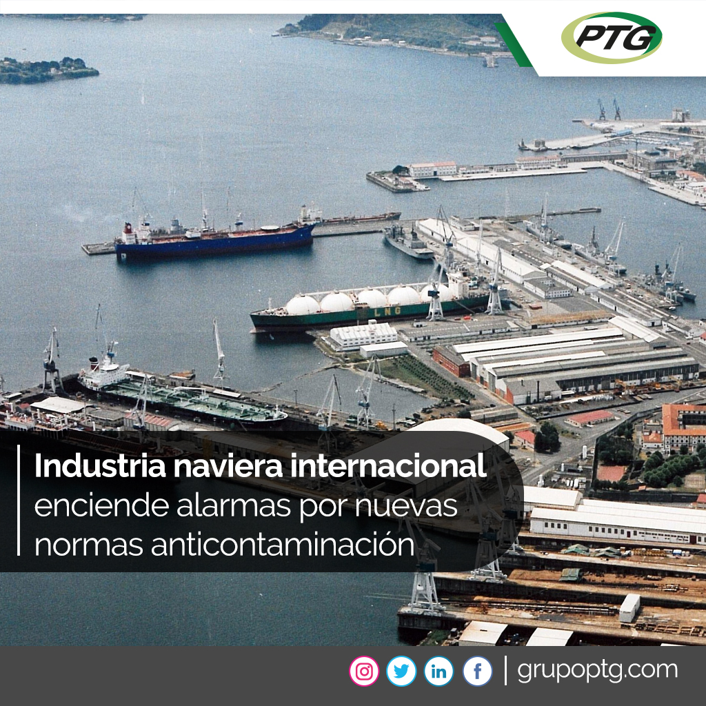 grupoptglatam's tweet photo. Sólo en la industria del transporte #marítimo de contenedores, la inversión para adaptarse a la nueva normativa de la Organización Mundial Marítima #OMI ascendería a US$10.000 millones.
#GrupoPTG #EngineeringWorkbench #Patentes #Normas #Estándares #Panamá #Venezuela #30Dic https://t.co/N9bWihu5fW