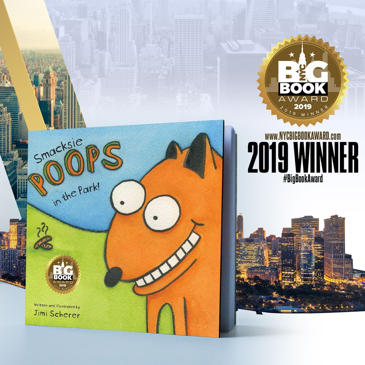 GabbyBookAwards's tweet photo. Looking for a fun kid's read?  Check out this 2019 New York City Big Book Award Winner in Childrens-Humor: "Smacksie POOPS in the Park!" by Jimi Scherer
https://t.co/C2F4cq8tr2
@jimischerer #BigBookAward #GabbyBookAwards https://t.co/VLtaseoSm9