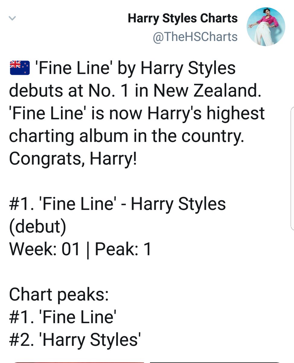 Harry and Ed are now the only english male artists to have TWO albums that debuted at #1 on ARIA charts australia. Harry achieved a new peak of #1 in NZ. Harrys Vinyl debuted at #1 in the UK vinyl chart. Also, "harry styles" is one of the best selling debut albums of the DECADE.