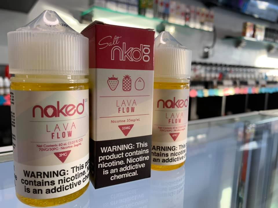 Thecloudhousev1's tweet photo. The Juice Spotlight at The Cloud House today is Lava Flow by Naked 100!! Its a strawberry, pineapple, coconut blend, available in salt and traditional nicotine!! 🔥🔥💨💨

#thecloudhouse #vapeshop #vapelounge #vaping #naked100 #nicsalts #lavaflow #pittsburghvape #eastmckeesport https://t.co/amLvgv6zpR