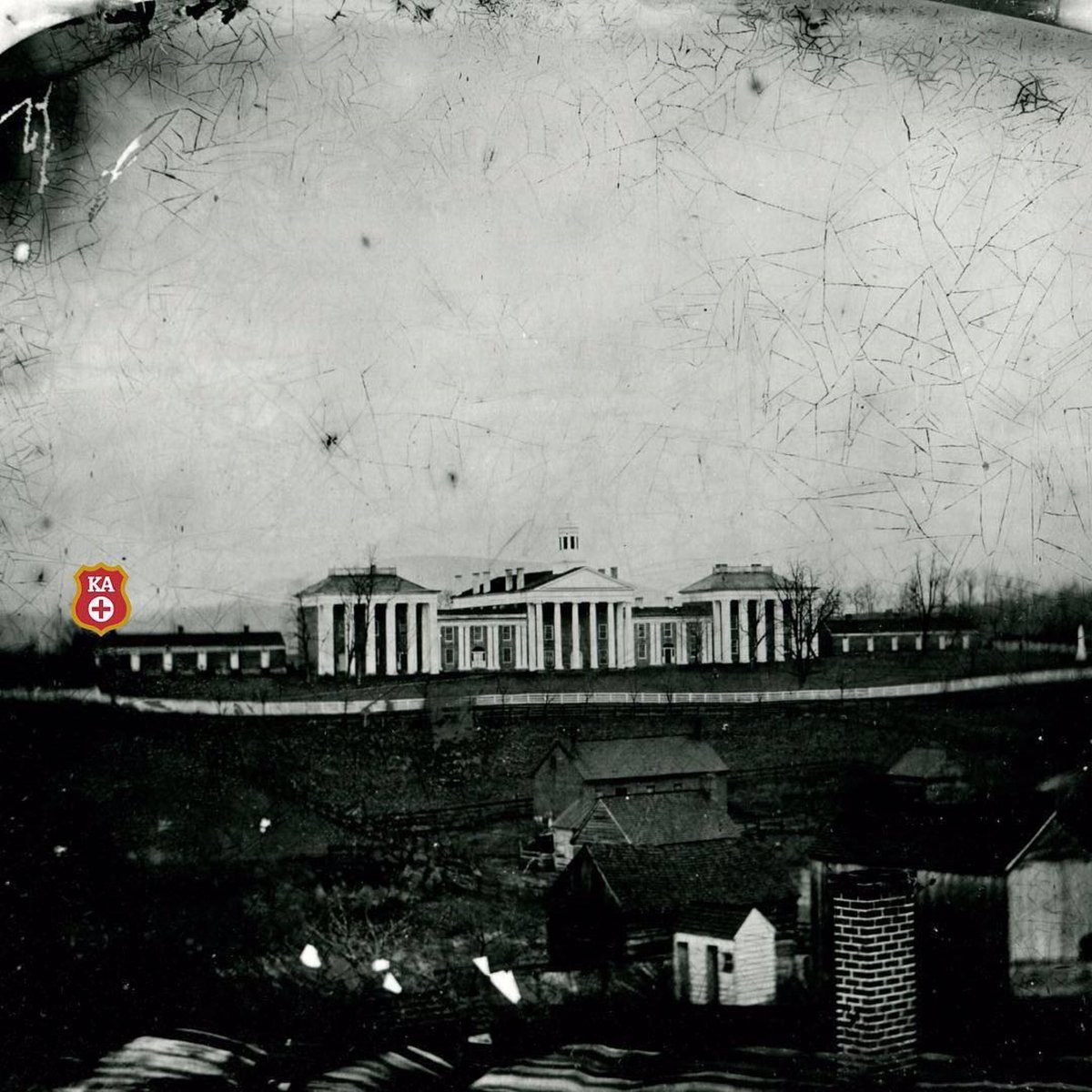 On that cold December evening 154 years ago, young James Ward Wood gives a toast to the “two Williams” [William Nelson Scott; William Archibald Walsh] in Walsh's room, identified below, and with that simple act the idea for Kappa Alpha Order was born.