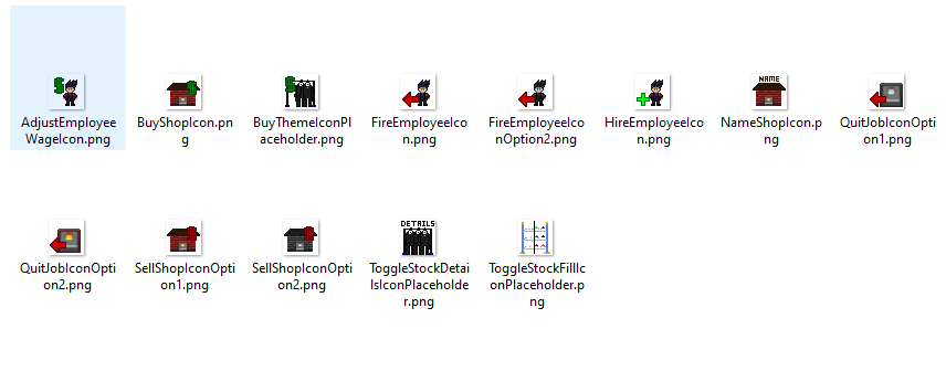 Sonics_Art's tweet photo. Another look at the New User Inventory icons for Main Street! Buy shops, hire &amp; fire employees, and stock your store as you try to grow to be the biggest shop around!

#IndieDev #ShopSimuator #BusinessSimulator #SimulationGames #Simulations #BusinessSim #Gaming #Indie #Gamer #art https://t.co/NKoxaxcJk6