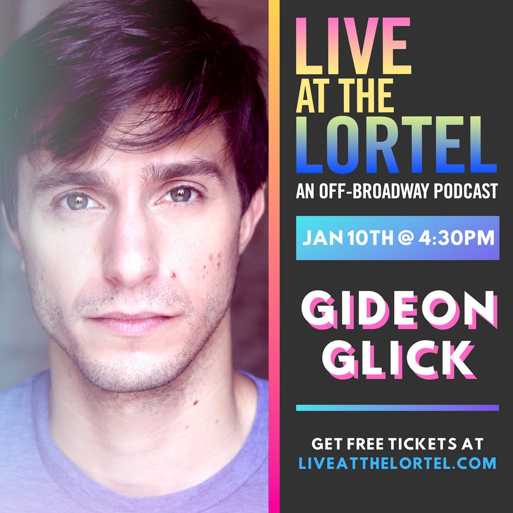 .<a href="/littleshopnyc/">Little Shop of Horrors</a> star Gideon Glick (@gidglick) comes to Live at the Lortel on January 10th at 4:30PM! Don't miss out on the opportunity to learn more about this Tony-nominated actor by getting your FREE tickets here: bit.ly/2Z7nKGK
