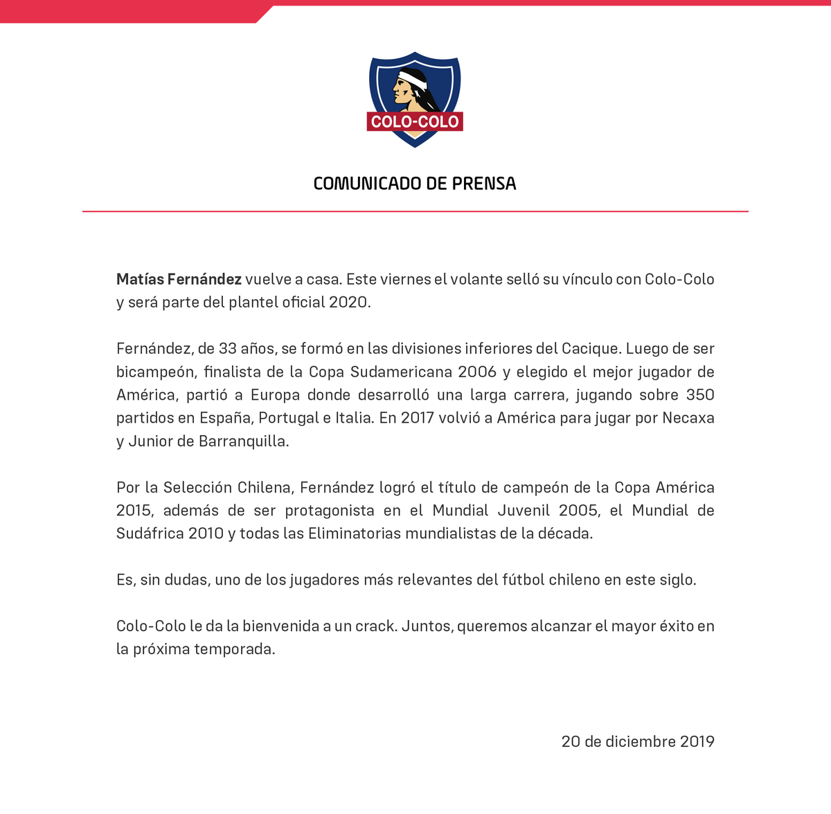 Comunicado Oficial