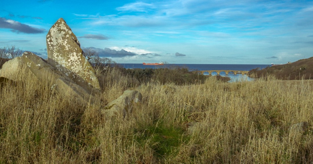 Tomorrow is the Winter Solstice, the shortest day of the year, and longest night. It was an important celebration for stone age people, and just above Macduff Distillery in a farm field, there lies the remains of a stone circle aligned with the seasons.