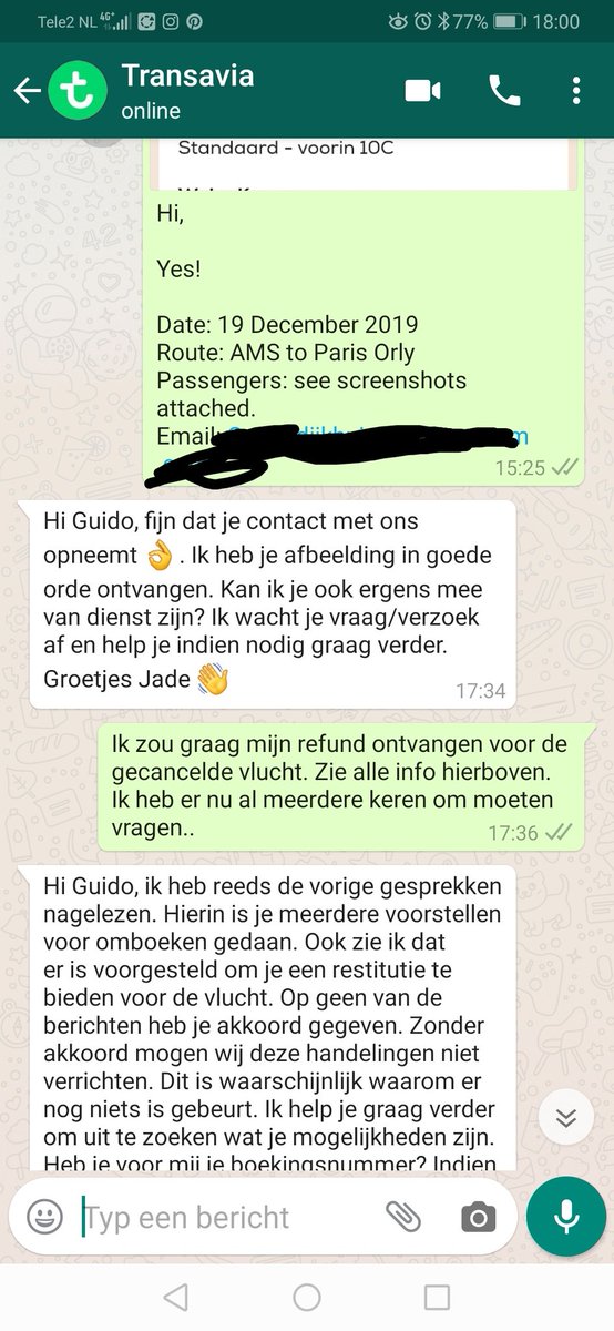 GuidoDijkhuizen's tweet photo. Dit lijkt me toch wel duidelijk @transavia... Met deze slechte klantenservice verlies je klanten😅. https://t.co/DKUdGwYVsA