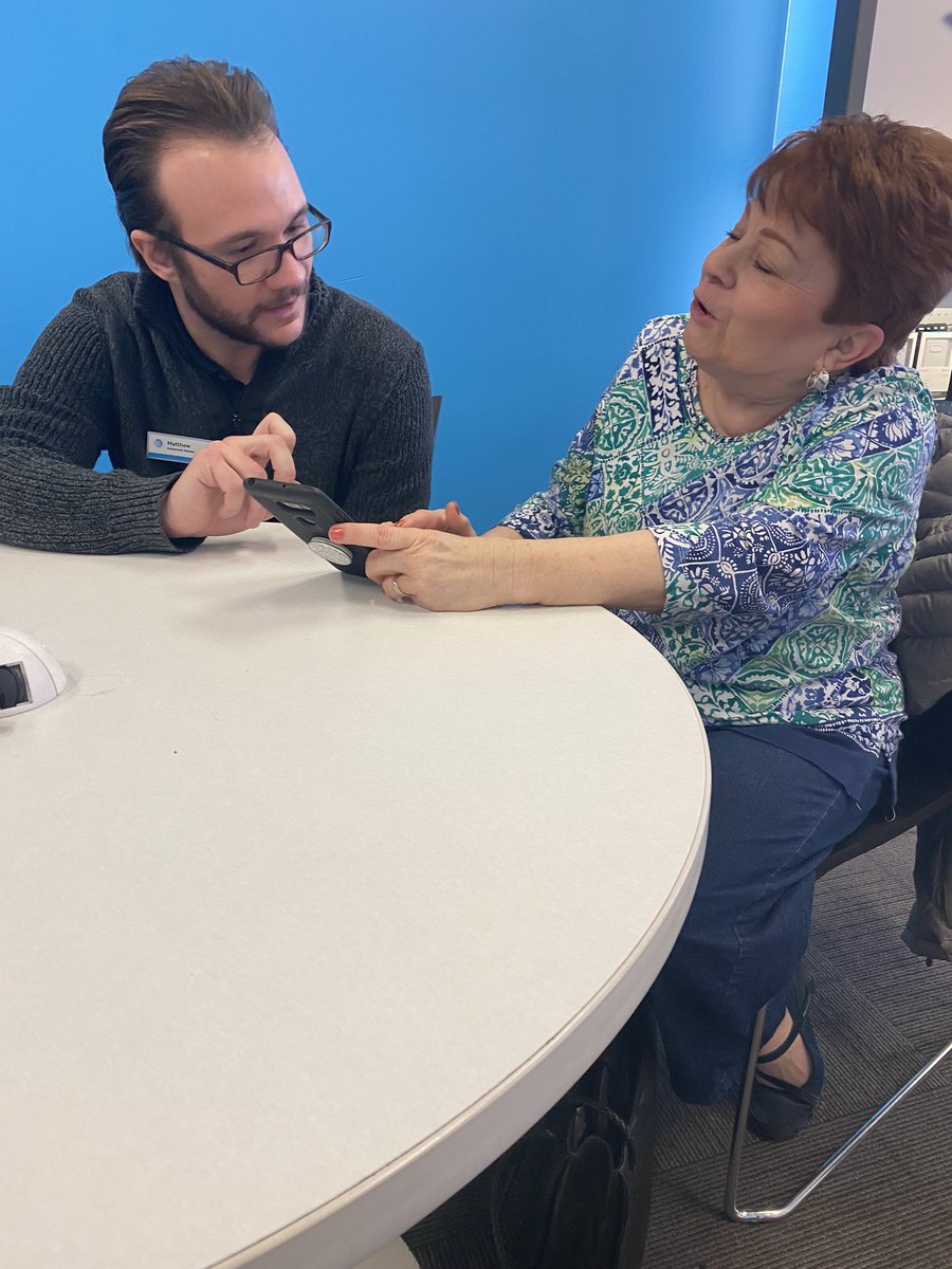 Helping out our seniors with classes!