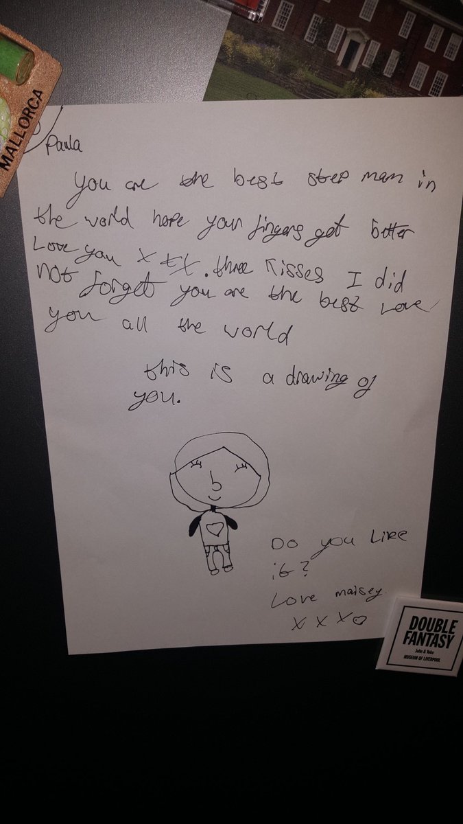 StricklandPaula's tweet photo. Oh my heart is bursting! What a beautiful letter to receive 😍 #mustbedoingsomethingright #stepmam #stepdaughter #happydays https://t.co/lhWJzZezoh