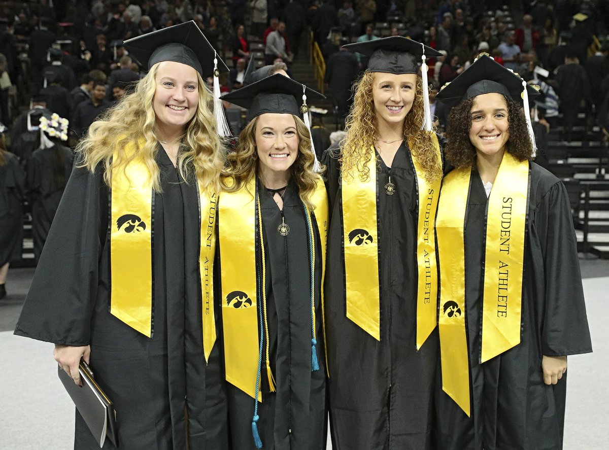 stephenmally's tweet photo. Congratulations to @IowaXC_TF's Karayme Bartley, Kylie Morken, Tia Saunders, Allison Wahrman, and Lindsay Welker who graduated today during the Fall 2019 Commencement. #WinGraduateDoItRight #UIowaGrad19 https://t.co/OakPh4Wlio