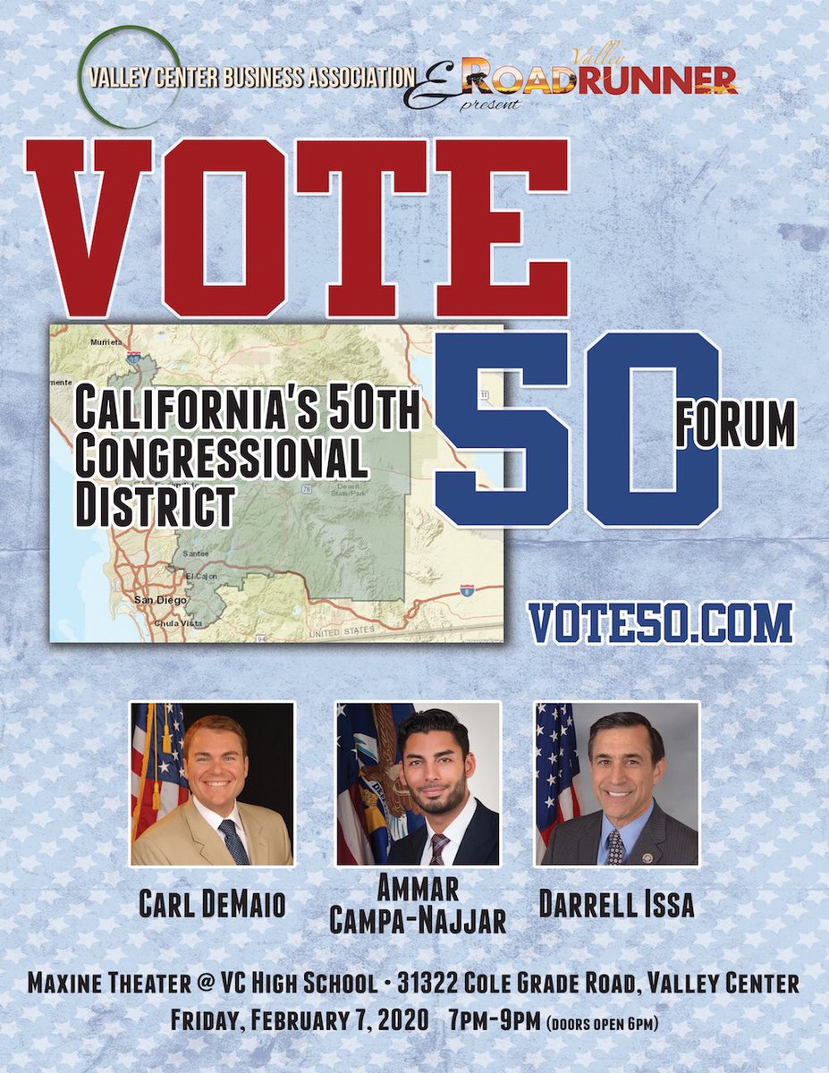 myVCBA's tweet photo. @myVCBA and @valleycenter present Vote50. Free tickets now available: https://t.co/ODZXvHYYUL https://t.co/qyrYGhX5nA