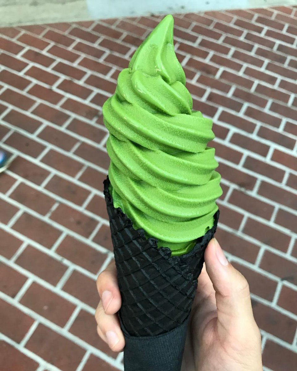 gomrmatcha's tweet photo. Heaven on a cone for our matcha lovers! 😇💚 
How are you guys doing on this beautiful day? 🤔 https://t.co/watA6HdxGn