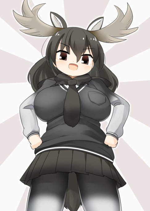 ヘラジカちゃん!!角がおっきくて気になるよ!!! 