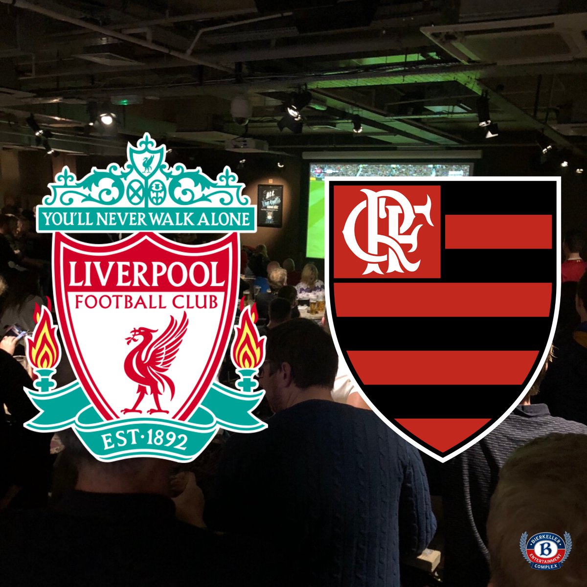 10 minutes to go!!!!

Get yourself ready for Liverpool V Flamengo 🍻🔴

Showing on our 4K Screen at 5:30PM⚽️

#liverpool #bierkeller #flamengo #football #l4l #reds