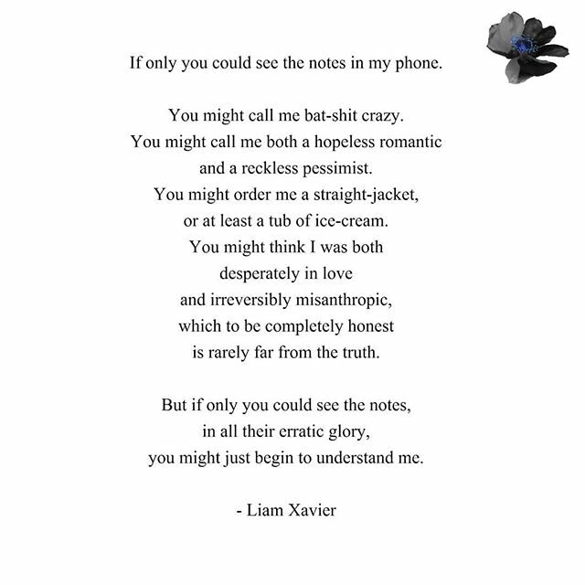 Liamxavier95's tweet image. In Context
.
.
.
.
.
.
.
.
.
#writingcommunity #silverleafpoetry #realisticstories #poetry #poetsofig #mentalhealth #anxiety #life #notes #thoughtoftheday #journal #poetrycommunity #poesia #love #friendship #pain #trauma #writersthoughts #liamxavier ift.tt/2PKL0qT