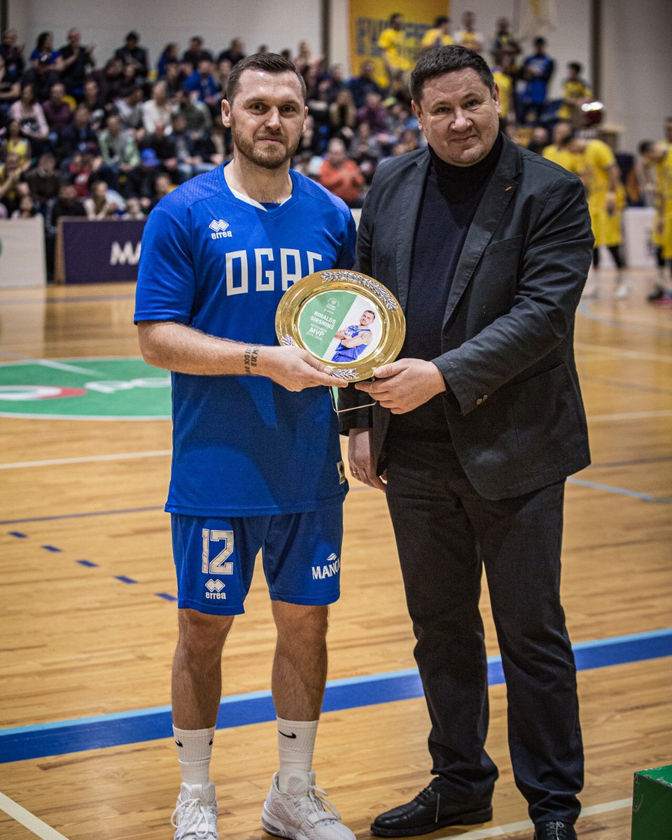 Let’s give another applause for our November MVP <a href="/RinisRS12/">Rinalds Sirsnins</a>, who received his prize in todays game against <a href="/bkventspils/">BK “Ventspils”</a> !👏🏻👏🏻👏🏻