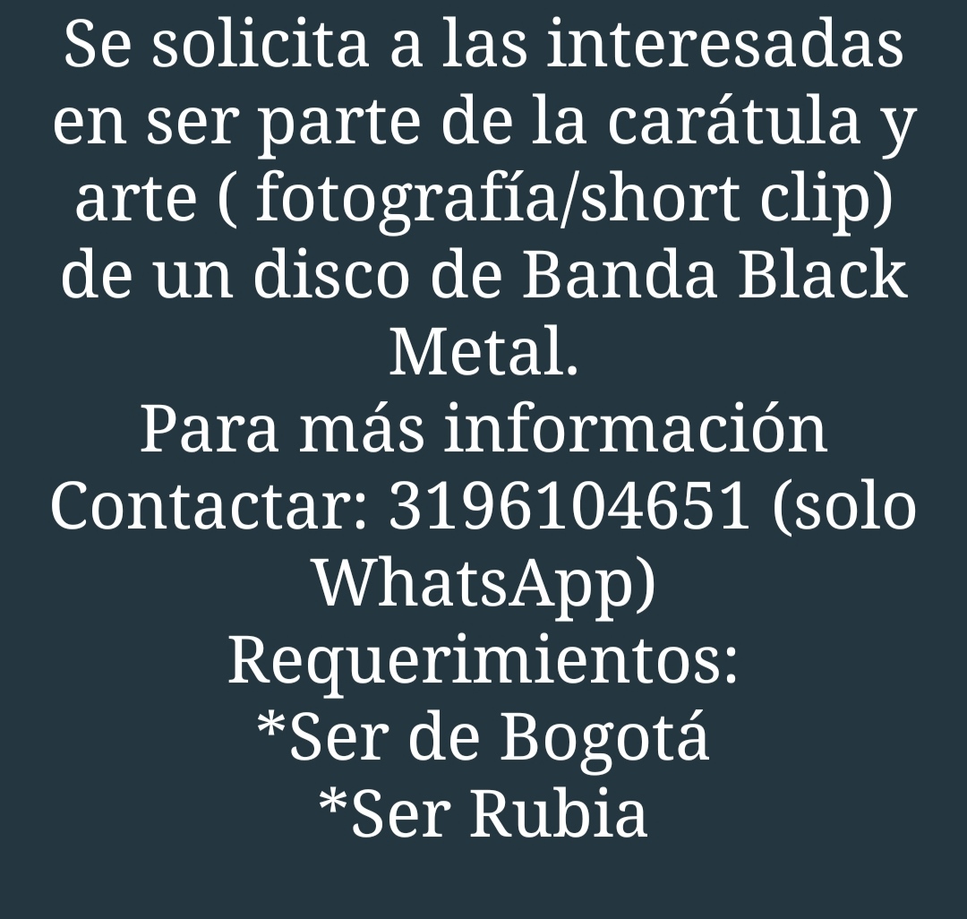 M42zine's tweet image. Me ayudan. Gracias 
@UronRulea @MidnightL17 @FicimeFestival @Alejo_Klauun @BlogAnti @1010011010_exe @Bloody_Chunks @Sciuridae @Pablochilito @Crondelmelomano @javilasdg @braindamagemafe @sad_lungs @anabarajasmusic @Ewigedark @bergslay @spiritualbat @Bogotametal @mariavforvolume