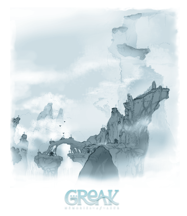 PlayGreak's tweet photo. Concept Art of the cliffs of Drendle, Highest Mountains of Azur, where courines can listen to the winds. 🗻  #screenshotsaturday #Greak #gamedev #indiegame #madewithunity #ss #mountains #art #conceptart https://t.co/DlmMZSoSuH
