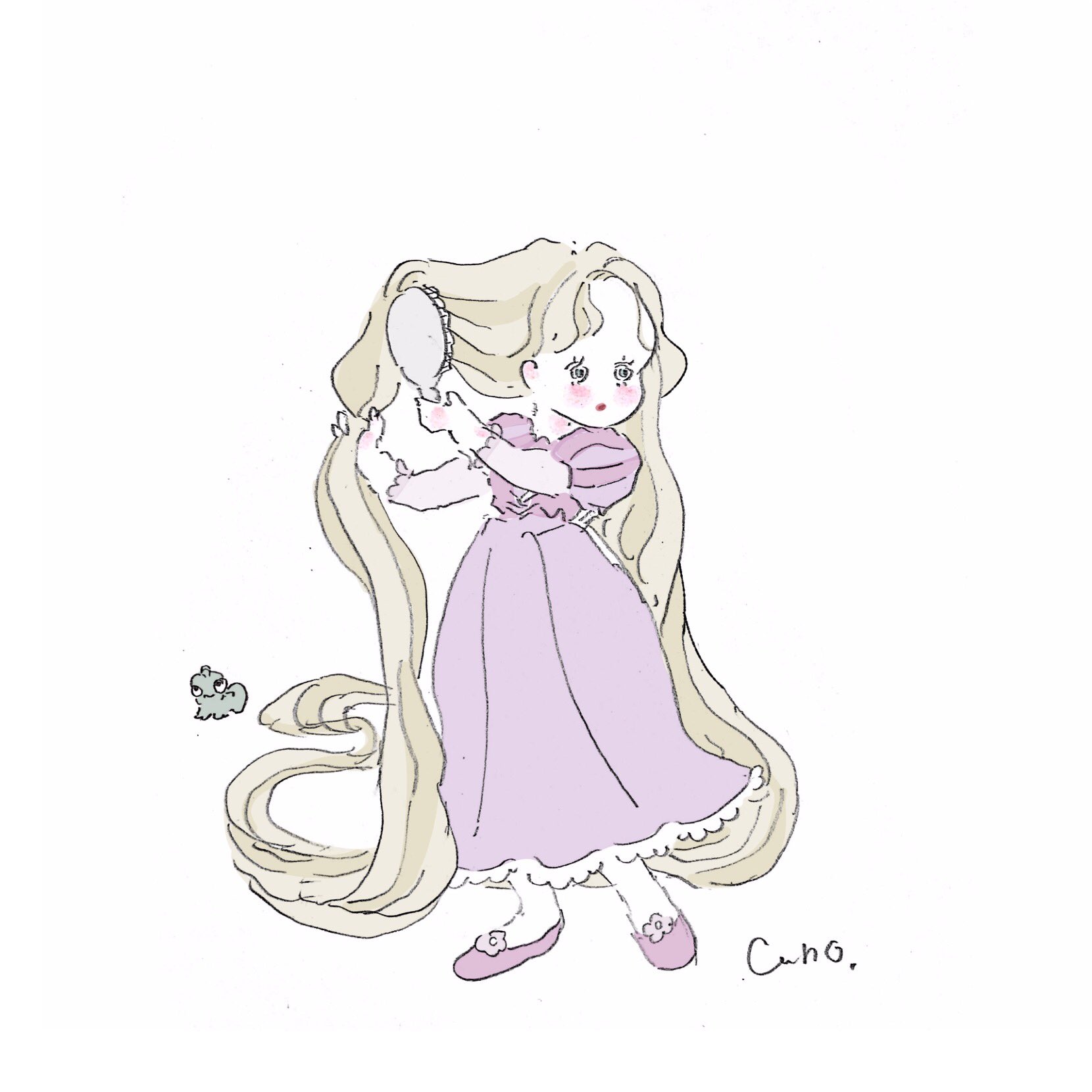 Caho らくがきラプンツェルちゃん T Co Tykqi9vztz Twitter