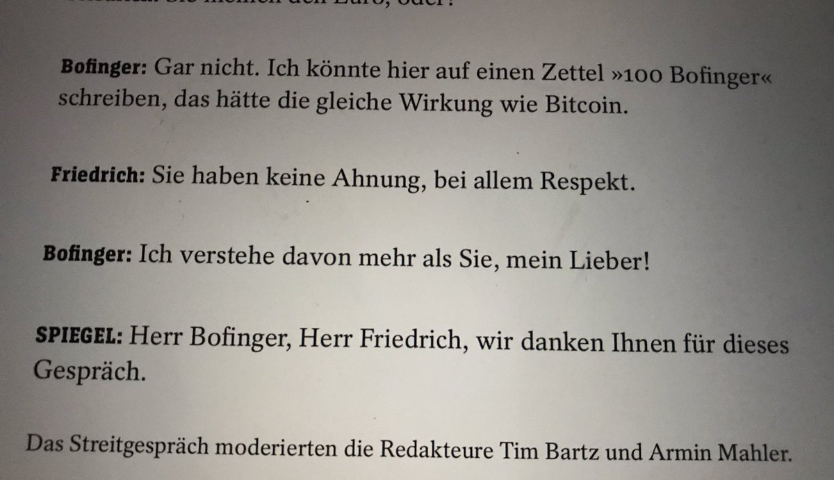 Weihnachten bei mir daheim immer wie ein Streitgespräch zwischen Marc Friedrich und Peter Bofinger