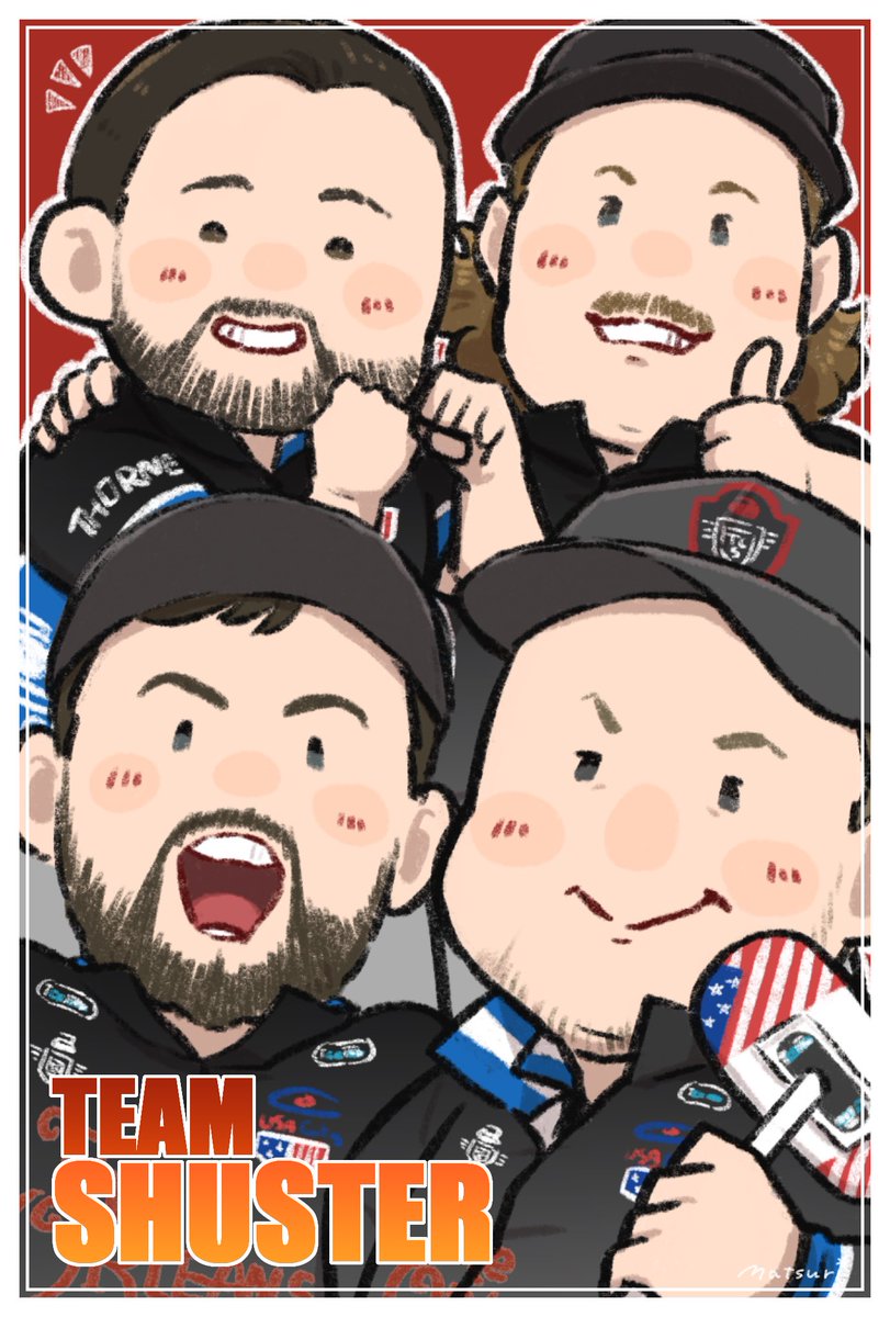 #TeamShuster 🇺🇸🥌✨
#軽井沢国際 
#karuizawainternational
#カーリング #curling #CurlingFanArt