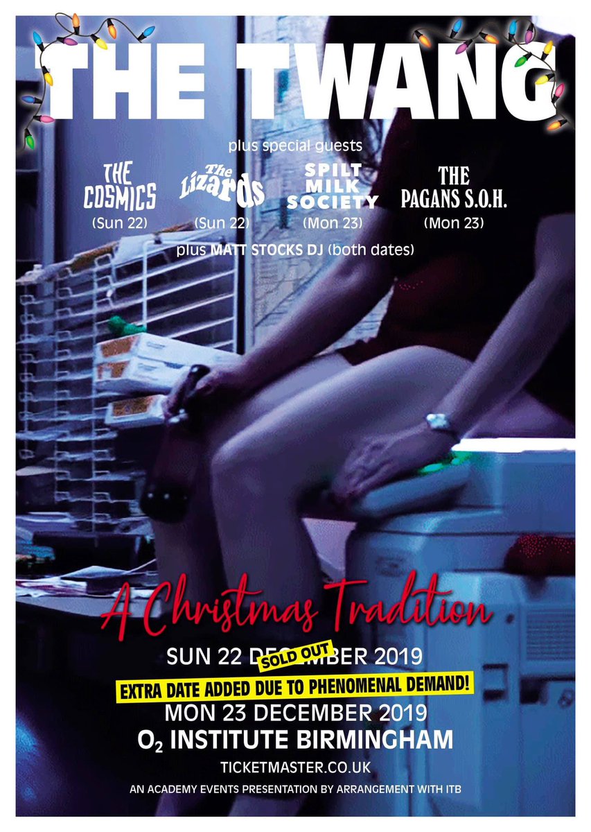 TOMORROW!! Can’t wait to play alongside <a href="/the_twang/">The Twang</a> &amp; @thecosmicsband. Dream