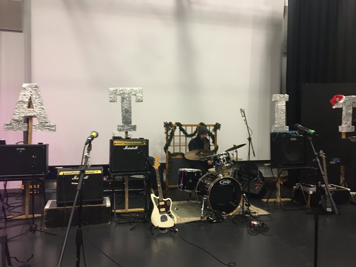 Getting set up for tonight’s show