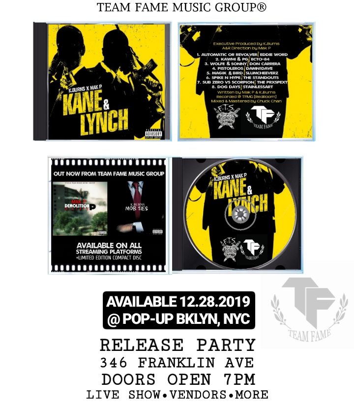 OGUncleBurnie's tweet photo. KANE &amp; LYNCH [Compact Disc]
Shipping on release date 12.28.19
Get your signed copy at the official #KaneLynchLP Release Party &amp; Pop-Up that same day 🙏🏾 🙏🏾 see some of yall there 
-OGB https://t.co/6miGb14ctr