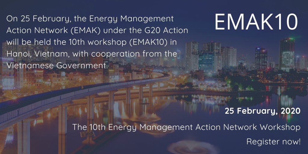 This year's theme is 'Transition of Energy Management and Energy Efficiency and Conservation' and the workshop intends to identify specific paths to promote energy efficiency and energy conservation in fast-growing Asian countries. Learn more: bit.ly/390YciT